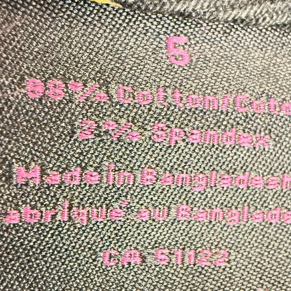 NOBO Distressed Graphic Jean Shorts - Black Pink Yellow Women’s Size 5 - Picture 11 of 11